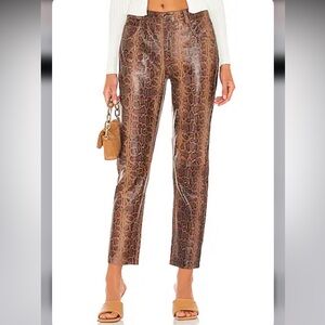 OneTeaspoon  Python Leather Trucker Pants